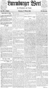 Luxemburger Wort vom 17. Oktober 1905 